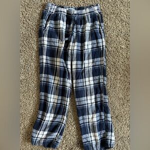 Blue Plaid Pajama pants